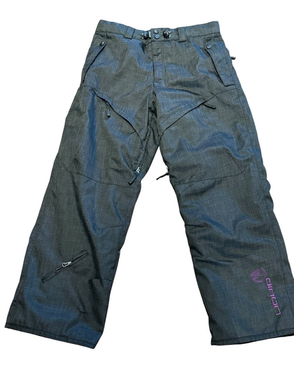 Liquid Freerider Charcoal Gray Ski Snowboard Pants Mens Size Medium